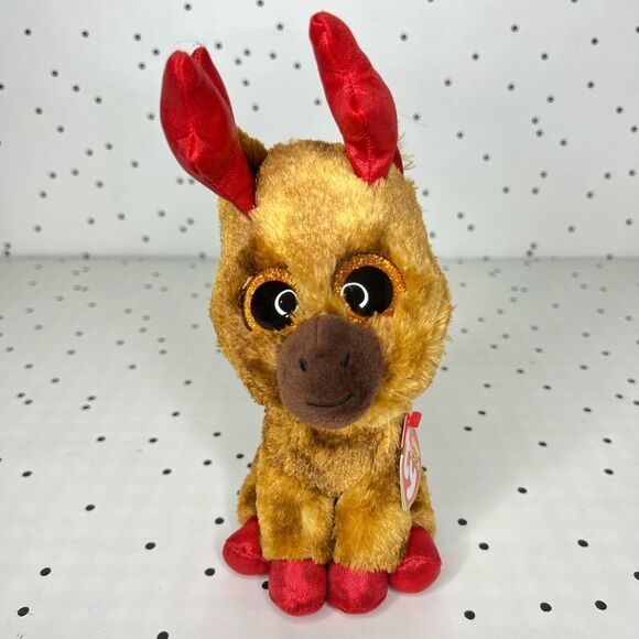 ❤️ Beanie Boos ❤️ 2017 Maple the Moose limited Christmas edition new